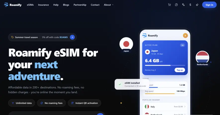 Roamify eSIM Japan